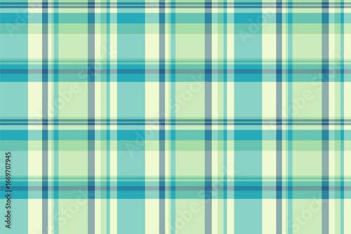 Fresh plaid pattern in calming blue and green. Great for backgrounds, textiles, web design, or adding a touch of classic style to your next project.