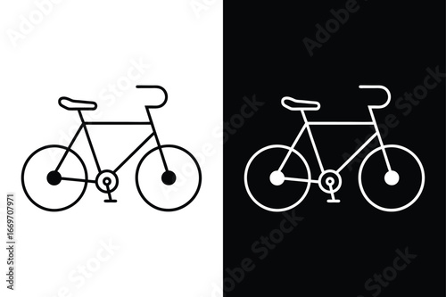 bicycle line icon vector illustration design