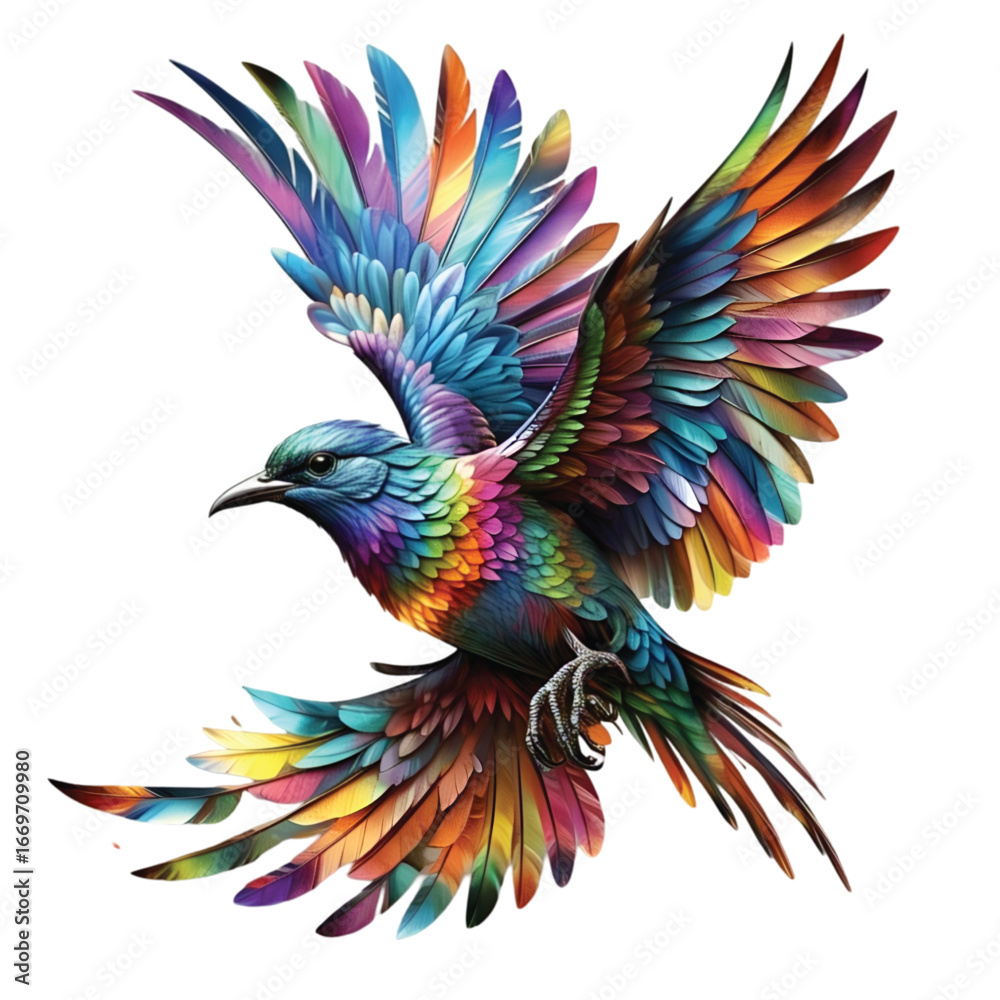 Obraz premium peacock feather isolated on white