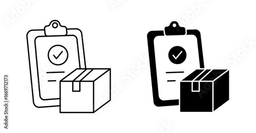 Order Confirmed Icon – Approved Parcel Delivery Symbol