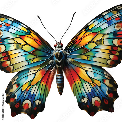 butterfly on black background
