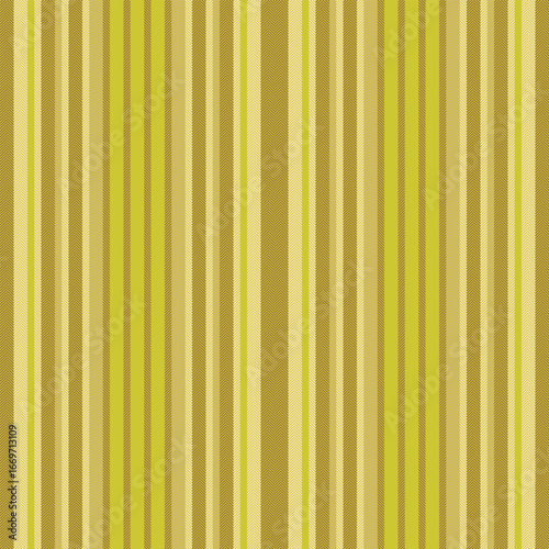 Grease vector pattern fabric, serene textile texture stripe. Yroduction vertical seamless background lines in yellow and orange colors.