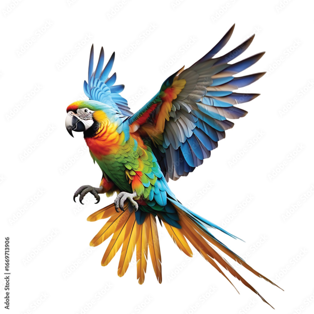 Fototapeta premium blue and yellow macaw