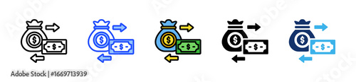 Franchise Investment Icon Collection With Multiple Styles