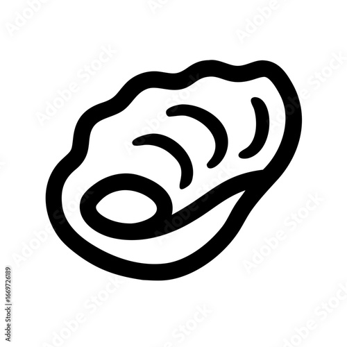 Oyster Icon Set – Seafood, Shell, Marine, Fresh, Ocean, Vector, Editable, Minimal