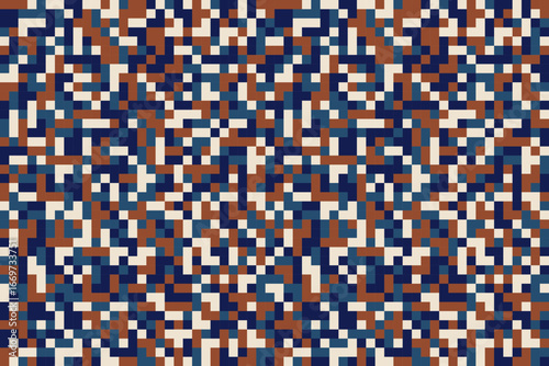 Pixel abstract background with squares