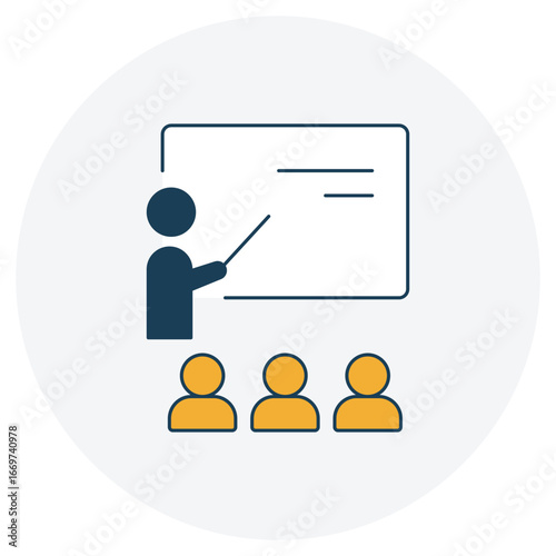Training Icon, Training Program Guide, Training Manual, Training and Development Plan, Employee Training Framework, Training Curriculum Standards, vector