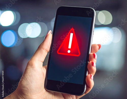 Smartphone with error alert