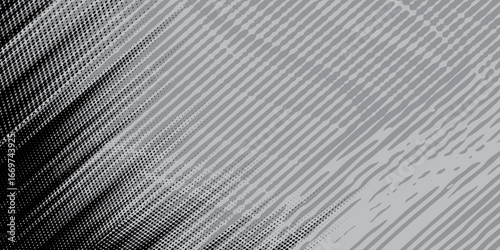 Distressed background in black and white texture with dots, spots, scratches and lines. Abstract vector illustration