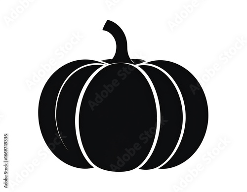 Simple black silhouette of a pumpkin (1)