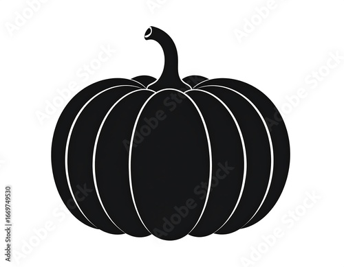 Simple black silhouette of a pumpkin (2)