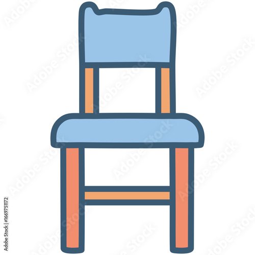 A stylized vector icon of a bean bag chair, symbolizing a casual and fun seating option.