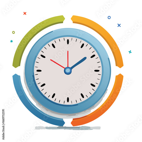 A clean and versatile vector icon of an alarm clock, perfect for use in productivity apps, websites, and daily planners.