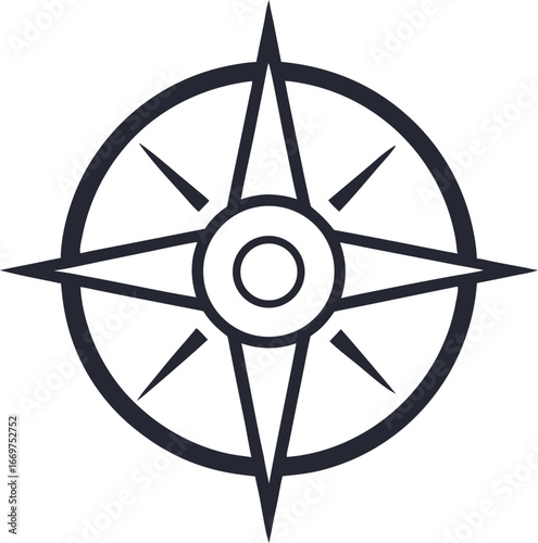 compass rose vector