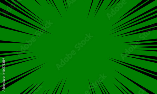 Dynamic comic speed lines background creating an explosive focus effect