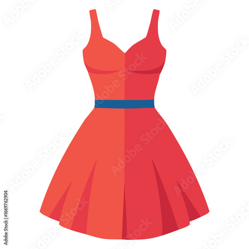 A clean and versatile vector icon of a formal dress, perfect for use in fashion apps, websites, and invitations to special events.