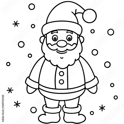 cartoon santa claus