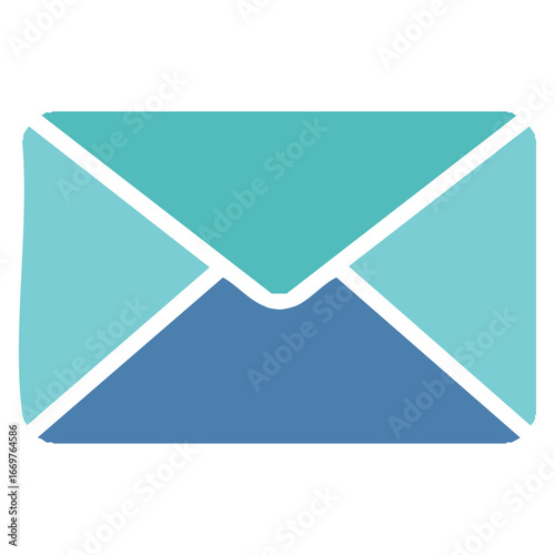 A vibrant and simple vector icon of an envelope with a heart, representing a love letter or a romantic message.
