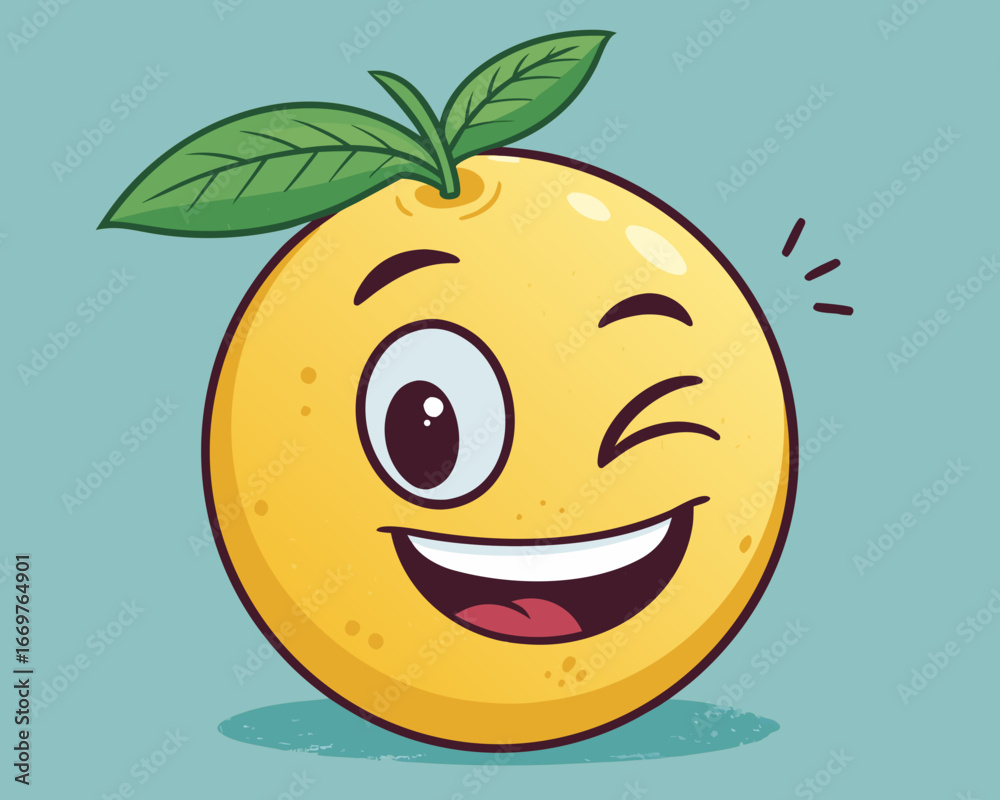 Fototapeta premium WINKING EMOJI