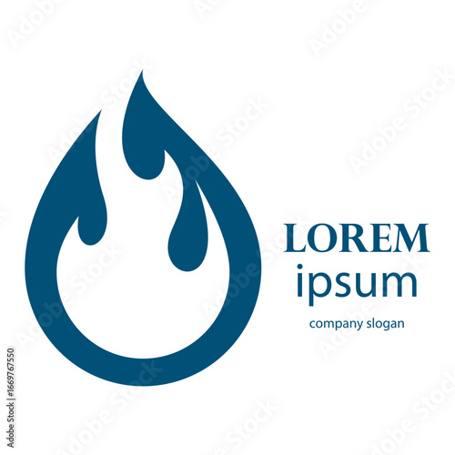 fire logo design burning and blazing