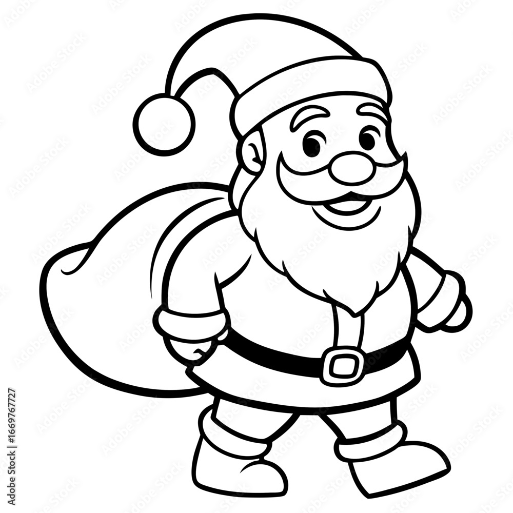 Obraz premium cartoon illustration of a man in a cap