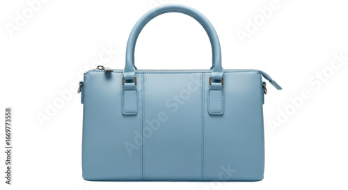 Tableau sur toile Isolated Light Blue Handbag: Stylish Women's Accessory
