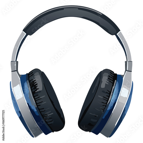 A simple line art illustration of headphones, capturing the essence of private listening in a clean, accessible manner.