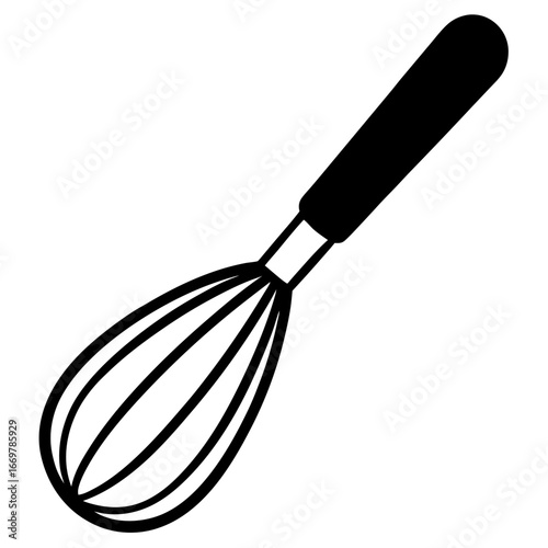 whisk isolated on white