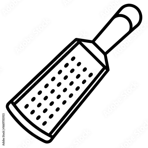 grater on a white background
