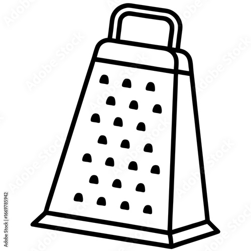 grater on white background