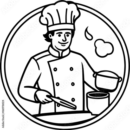 chef holding a tray
