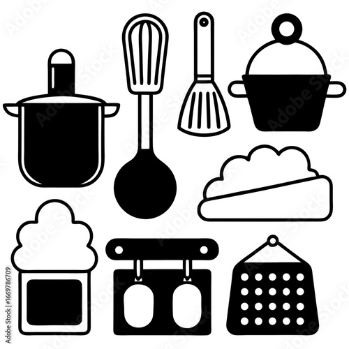 kitchen icons set
