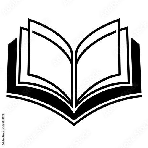open book vector illustration
