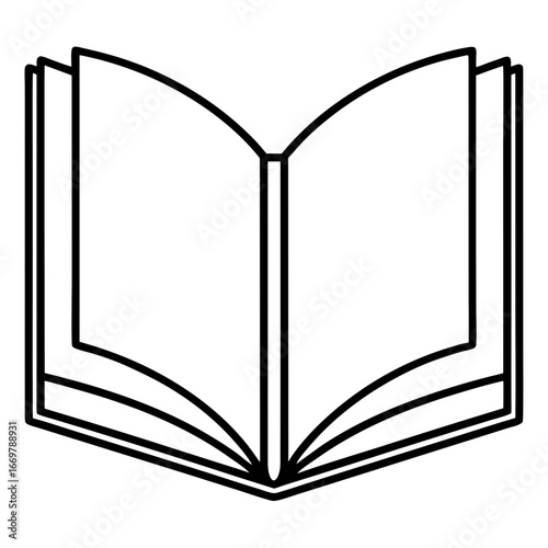open book vector illustration
