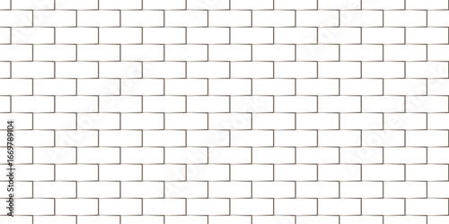 white brick wall texture and solid bricks seamless pattern background.	
