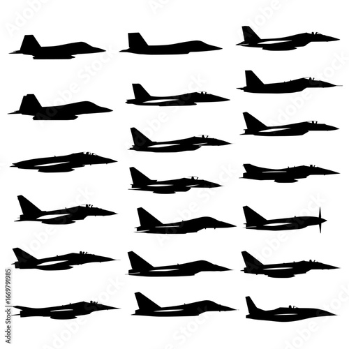 black silhouettes of shoes