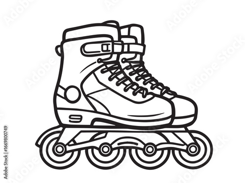 Rollerblades Vector Illustration