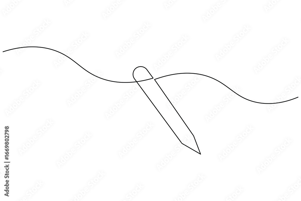 Simple ball pen one line art minimal outline vector design
Simple ball pen one line art minimal outline vector design