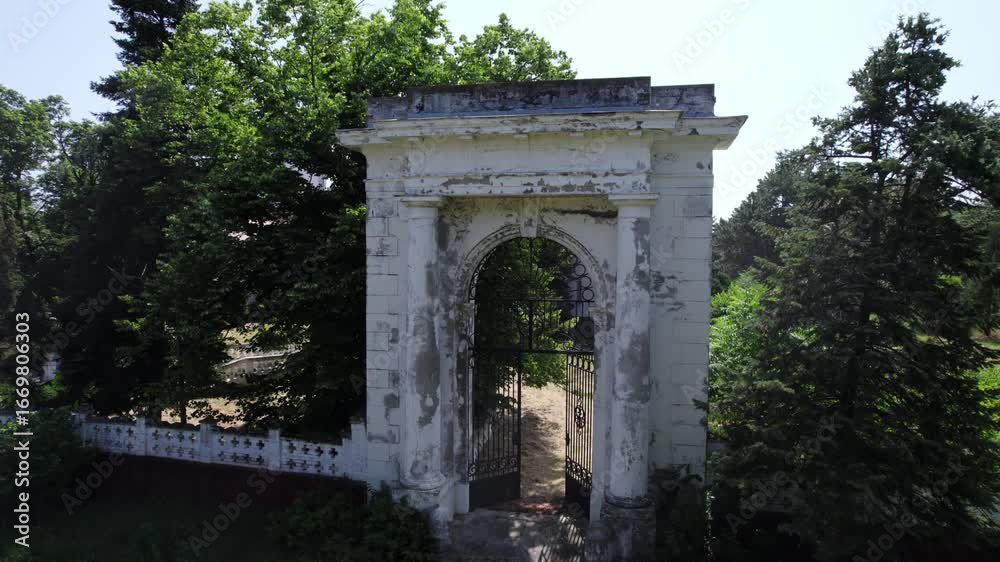Exploring the abandoned gate of a historic site in serbia Exploring the abandoned gate of a historic site in serbia