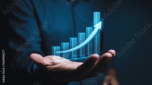 Stock market trends with growth and decline charts, business finance analytics, investment strategy, and economic data visualization
