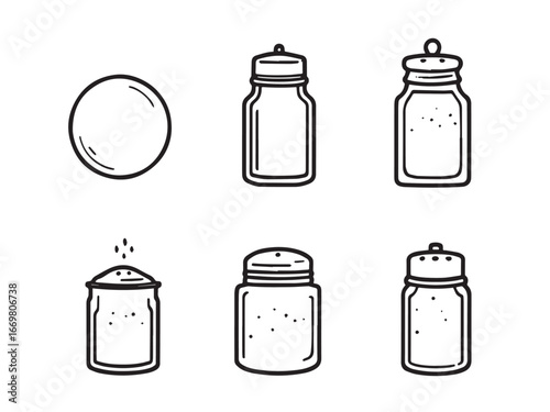 Salt Shaker Simple Illustration