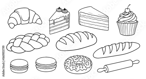 set of food icons