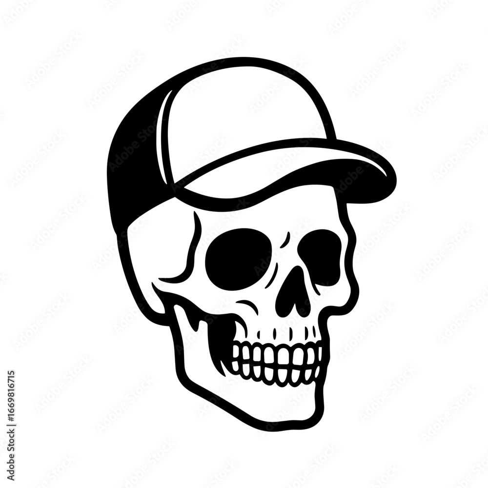 Fototapeta premium Human Skull illustration