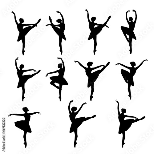 ballet dancers silhouettes