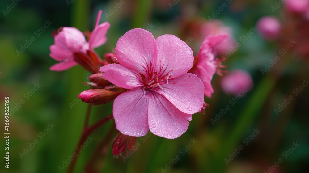 Fototapeta premium Pink flower.