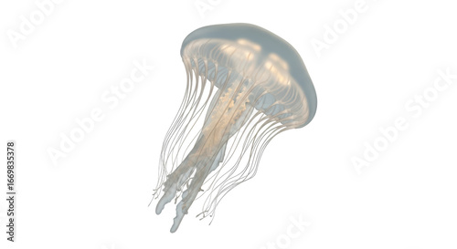 Isolated jellyfish
