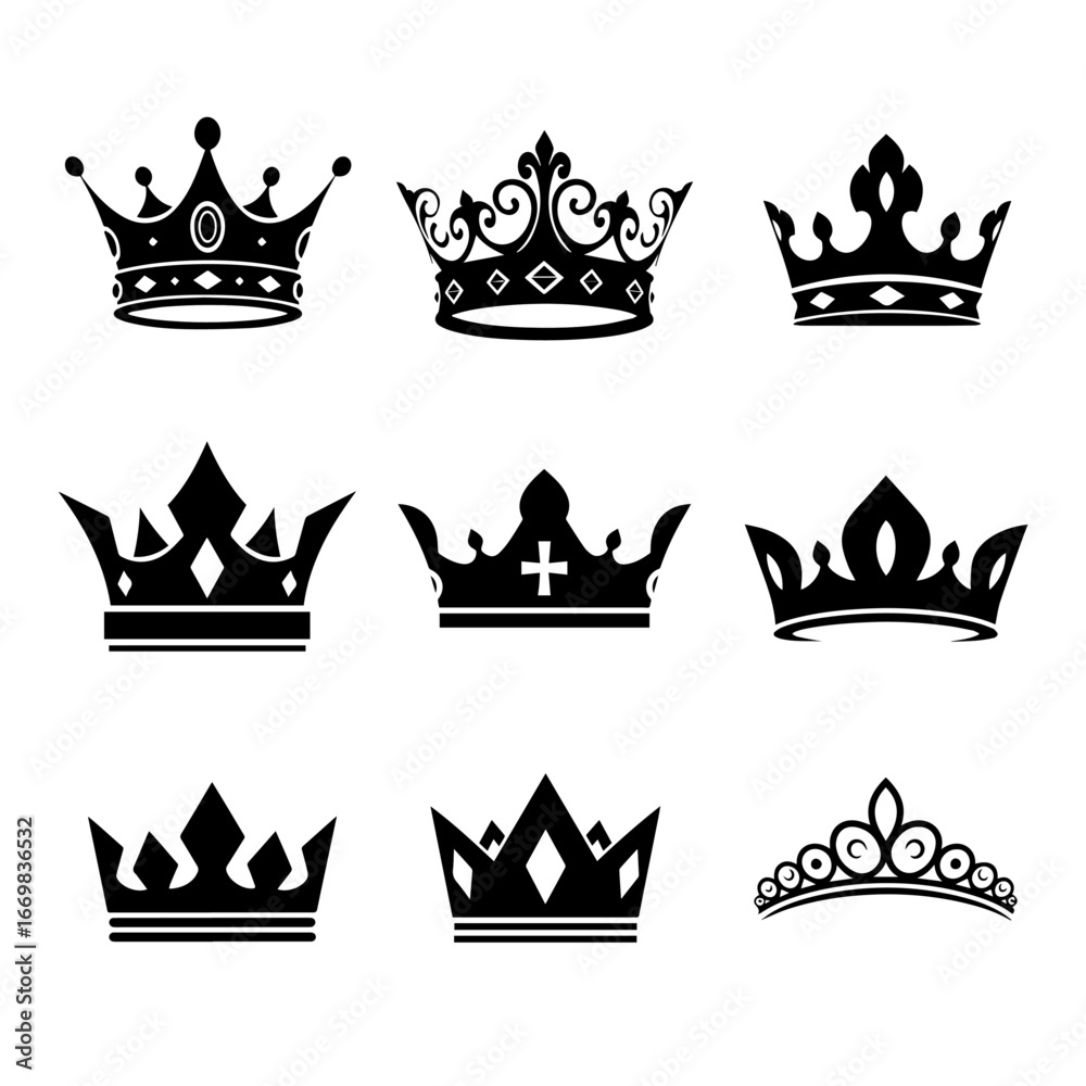 Collection Of Crown Icons And Royalty Clipart For Royalty, Regal Branding And Heritage Design Projects