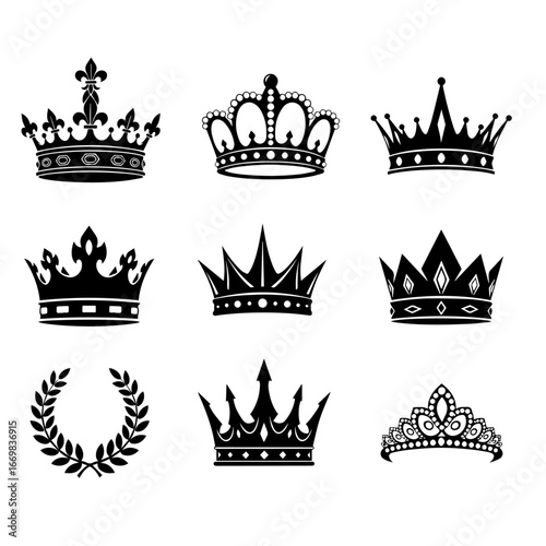 Collection Of Crown Icons And Royalty Clipart For Royalty, Regal Branding And Heritage Design Projects