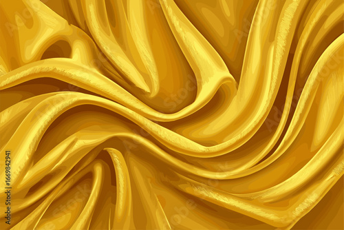 Luxurious Golden Silk Fabric Texture Imagery for Elegant Design Projects