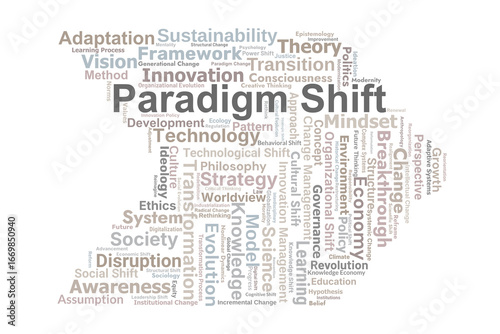 Foto Paradigm Shift Word Cloud